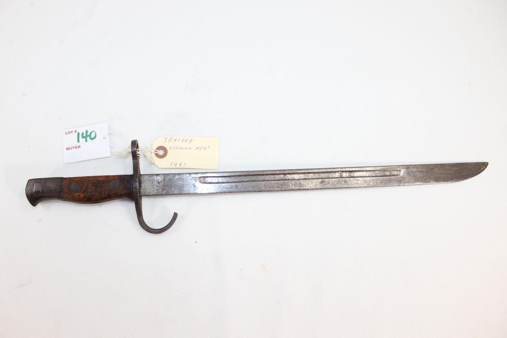 Japanese Rifle Bayonet; Unknown Maker; SN 1483; 19-3/4" OAL