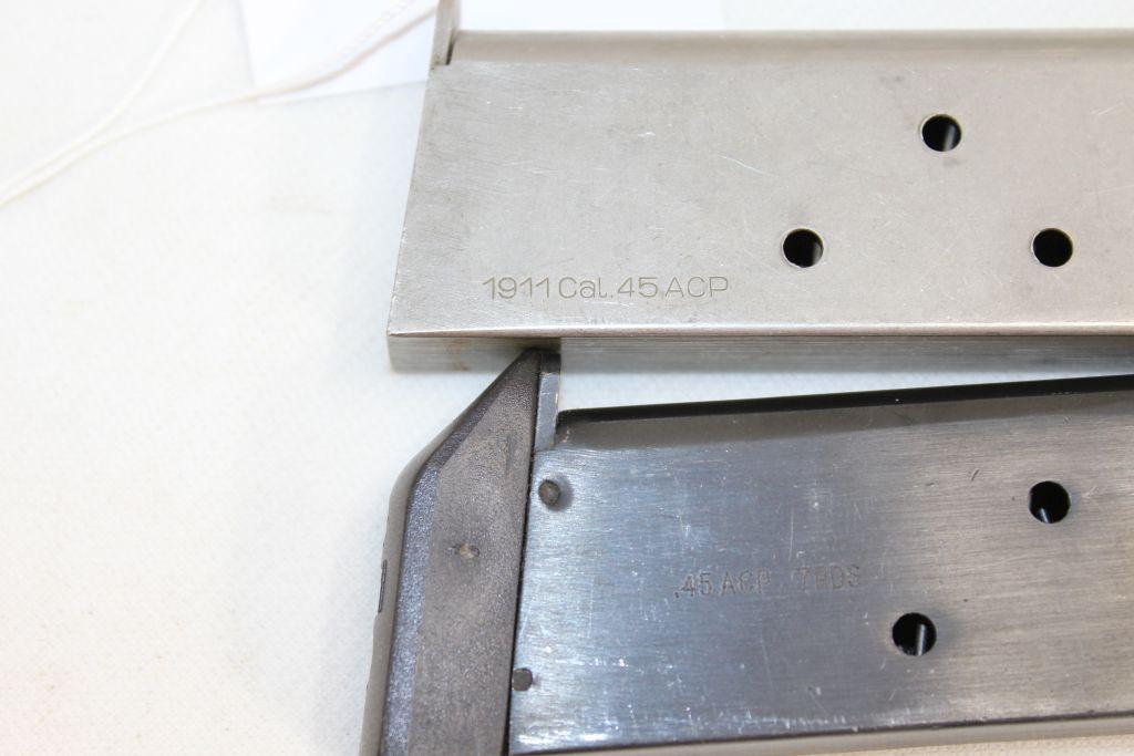Pair of 1911 .45 ACP 7-Round Magazines
