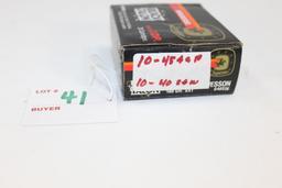 1 Box Winchester Black Talon Containing 10 Rds. .45 ACP and 10 Rds. .40 Cal. S&W; Factory Ammo
