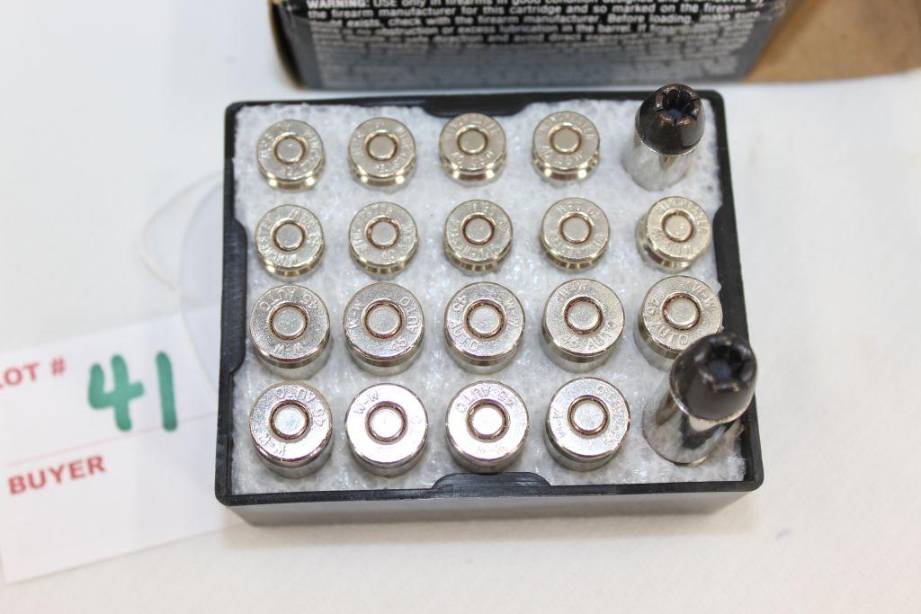 1 Box Winchester Black Talon Containing 10 Rds. .45 ACP and 10 Rds. .40 Cal. S&W; Factory Ammo