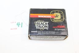 1 Box Winchester Black Talon Containing 10 Rds. .45 ACP and 10 Rds. .40 Cal. S&W; Factory Ammo