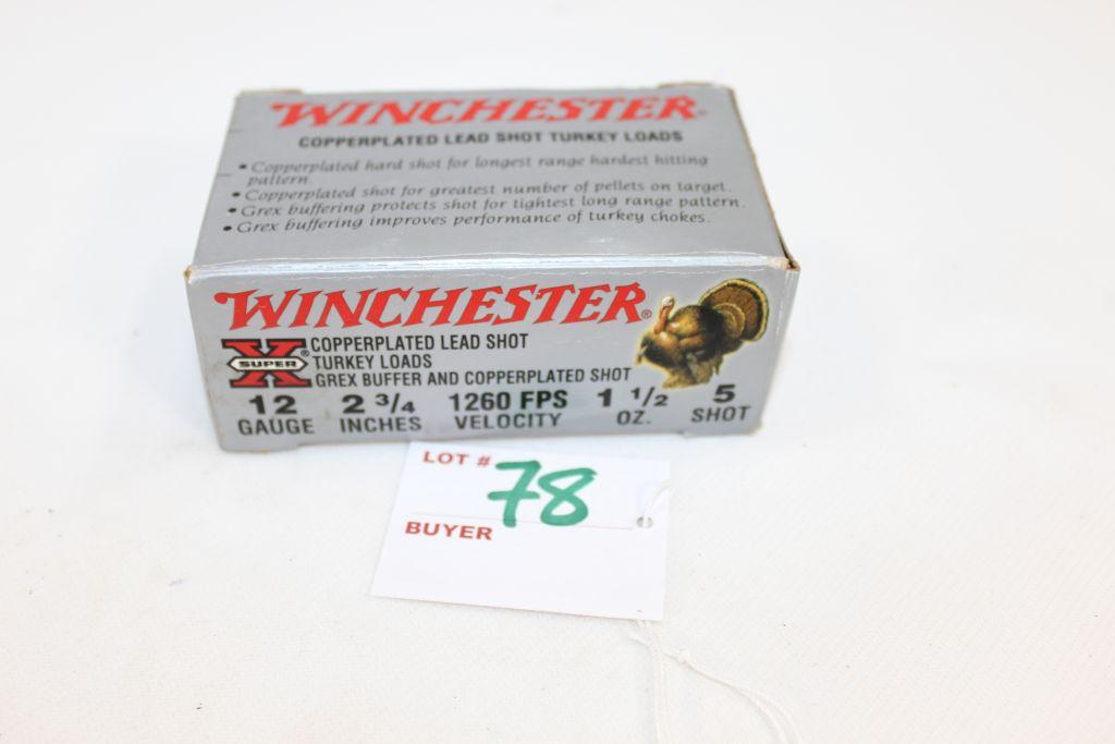 Winchester 12 Ga 2-3/4" No. 5 Shot Turkey Loads; 10 Rds