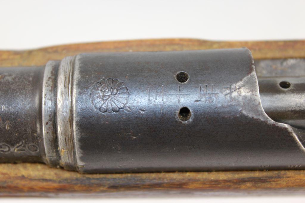 Japanese Model 99 6.5x51R Cal. Service Rifle w/Clear Mum, Flip Up Sight, 26" BBL; SN 77217