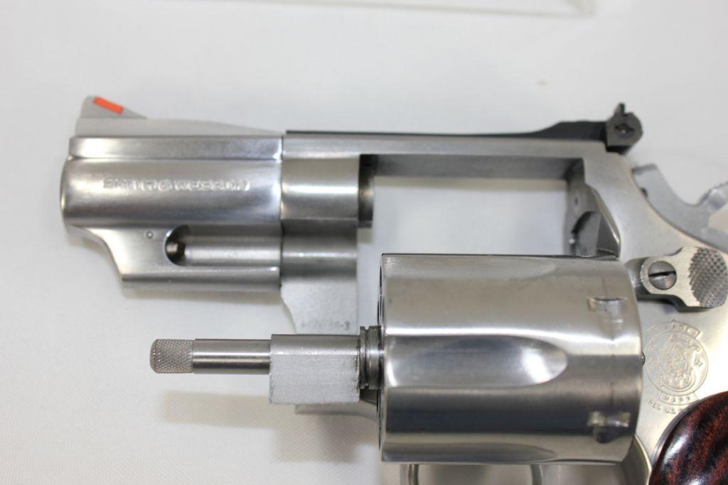 Smith & Wesson Model 66-3 .357 Cal Double Action Revolver; 2-1/2" BBL; Wood Grips w/Original Box and