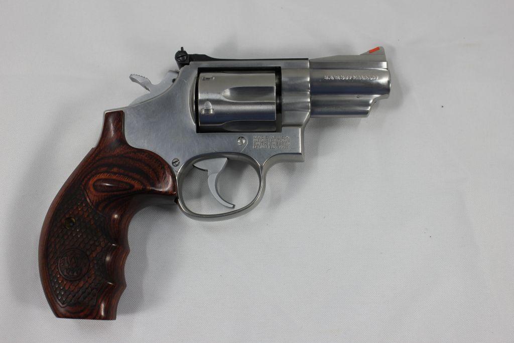 Smith & Wesson Model 66-3 .357 Cal Double Action Revolver; 2-1/2" BBL; Wood Grips w/Original Box and