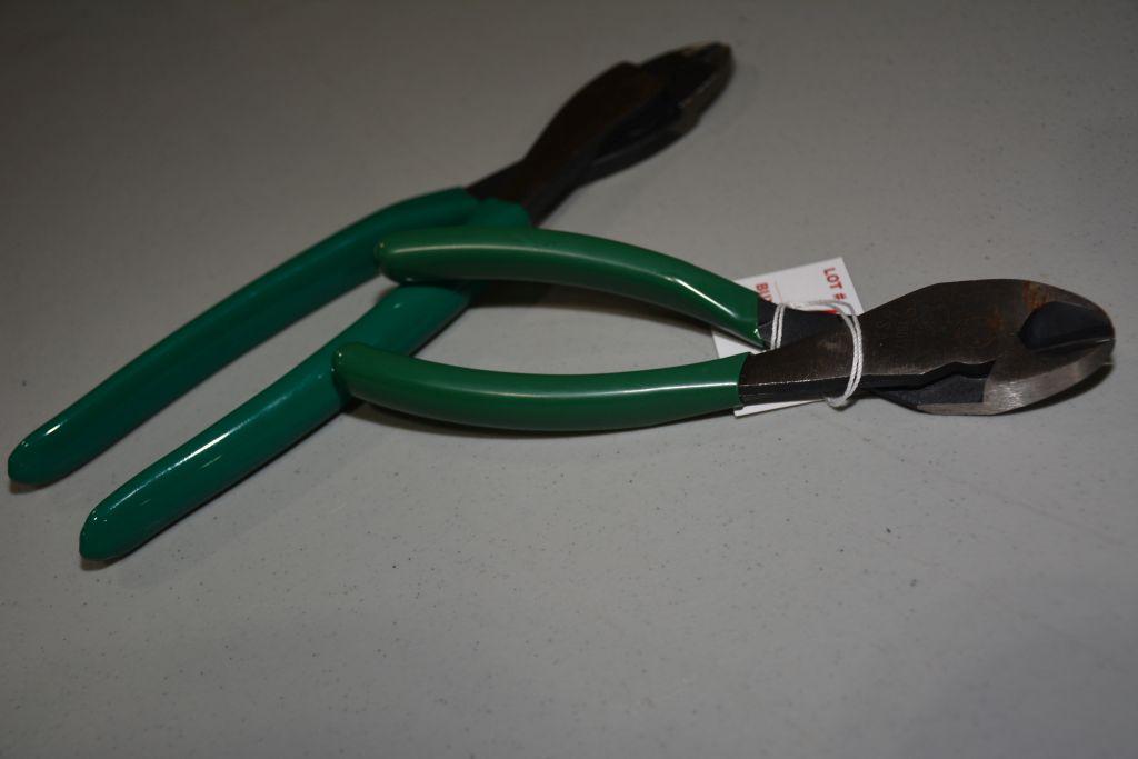 Pair of SK Angle Cutter No. 15017 and Wire Crimper No. 15011; Like New