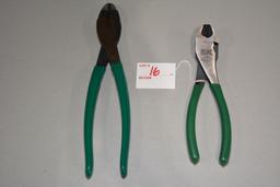 Pair of SK Angle Cutter No. 15017 and Wire Crimper No. 15011; Like New