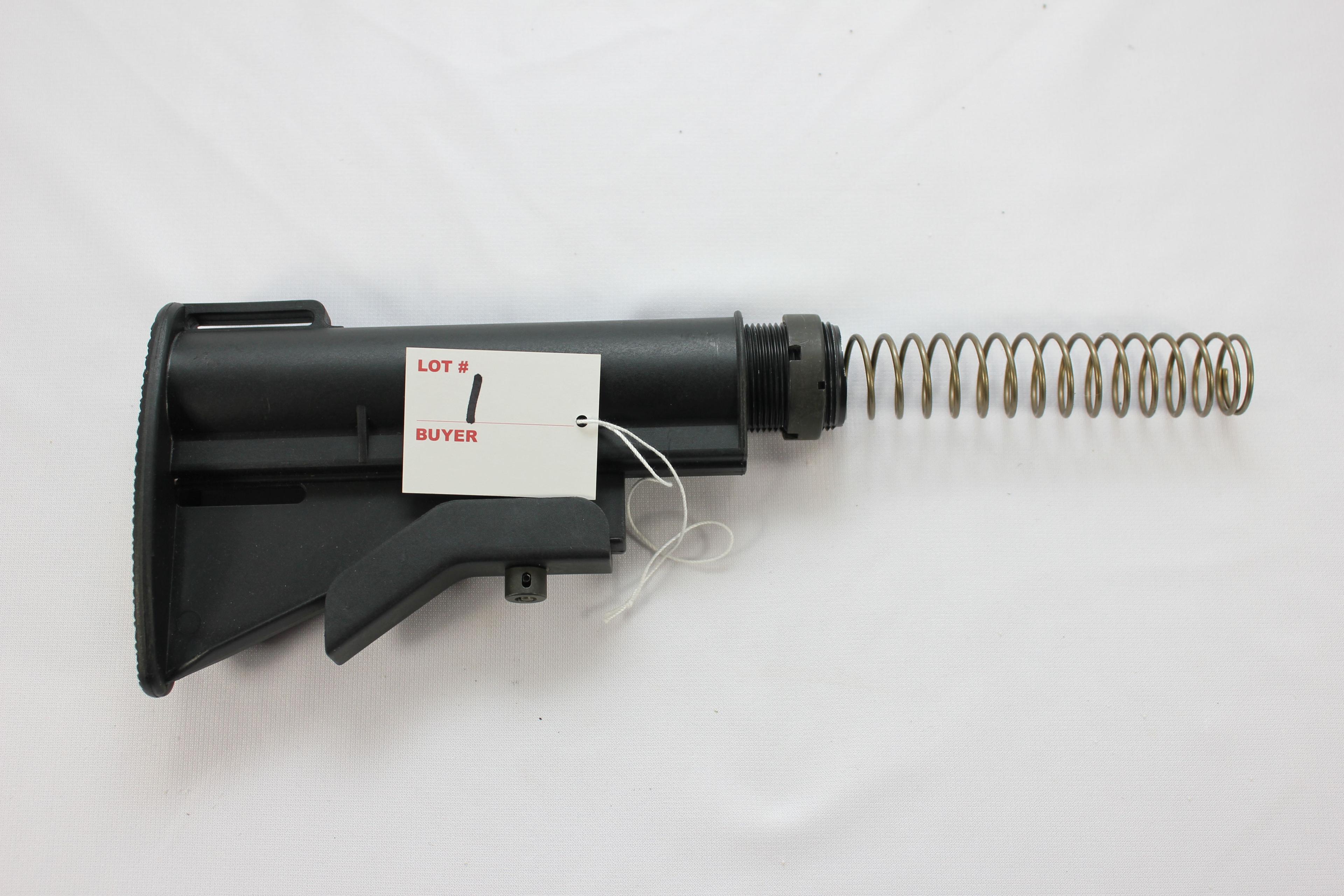 AR-15 and Clone Collapsible Stock w/Buffer Tube and Spring
