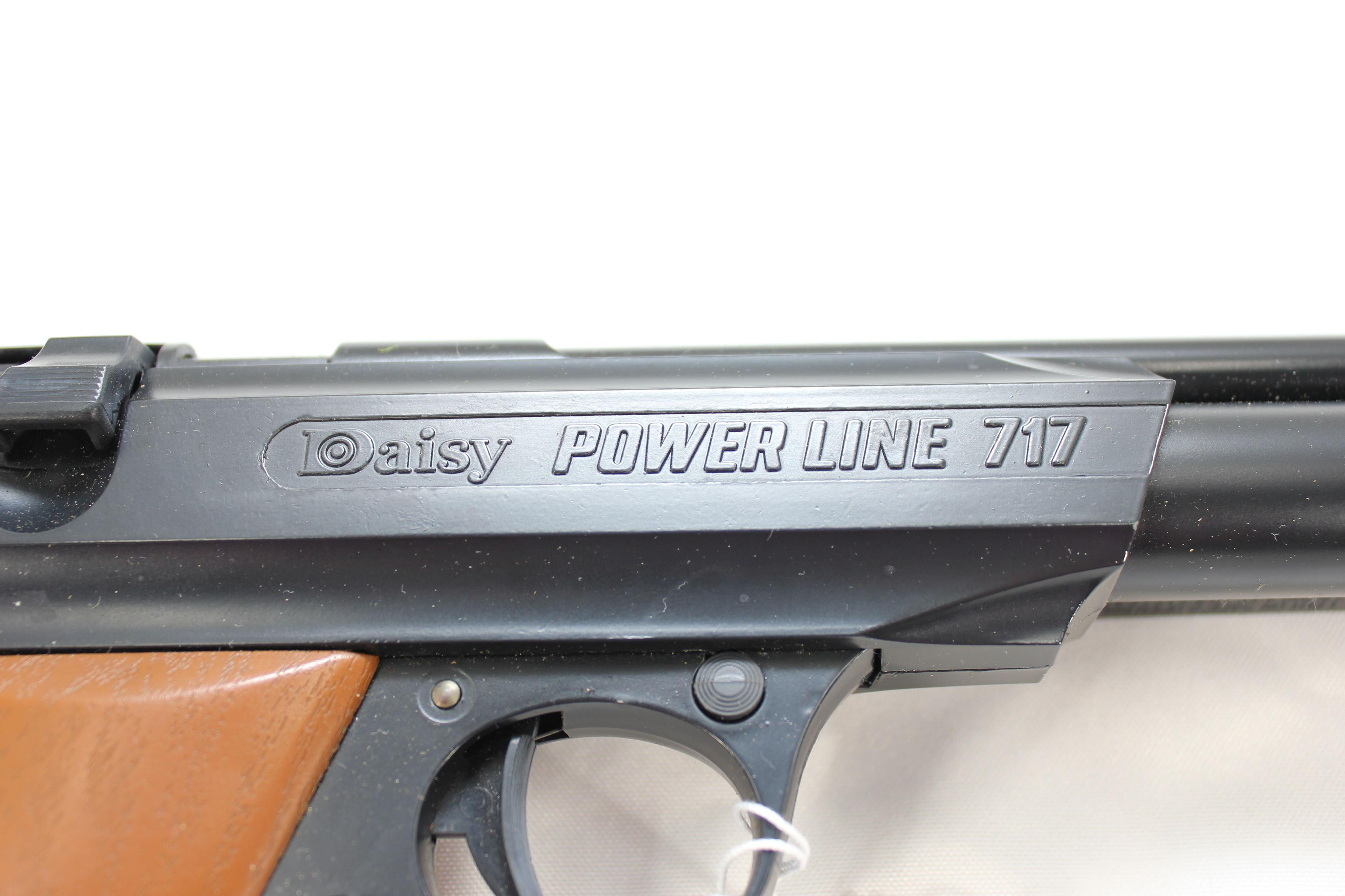 Daisy Powerline Model 717 .177 Cal. Single Pump Air Pistol; Like New