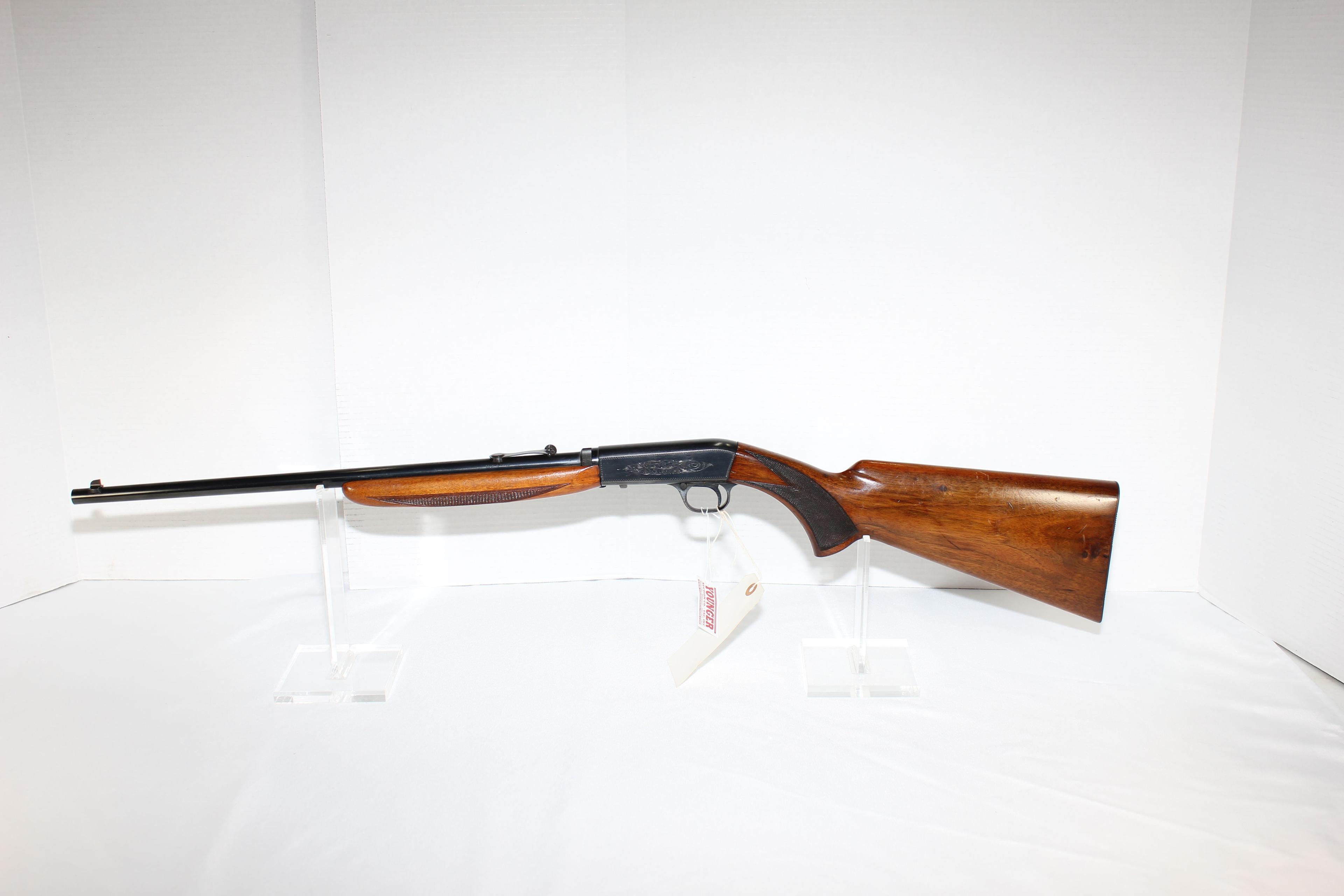 Browning A-22 .22 LR Rifle w/Engraved Receiver, Very Early Model w/Wheelsight; Soft Case; SN T3486