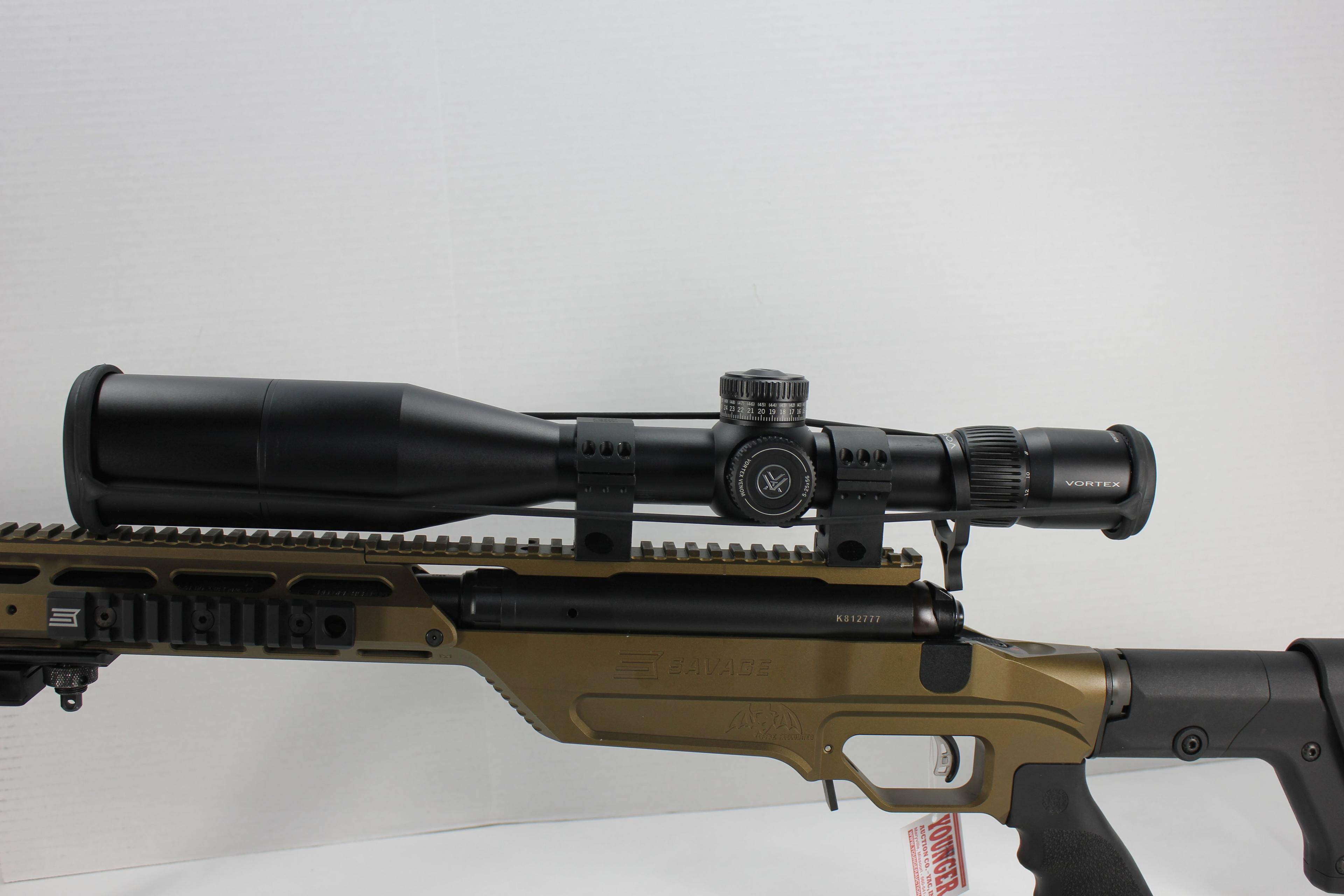 Savage 110BA .338 Lapua w/Adj. Trigger, Bipod, 1 Magazine, Muzzle Break, Picatinny Hand Guard Rails,