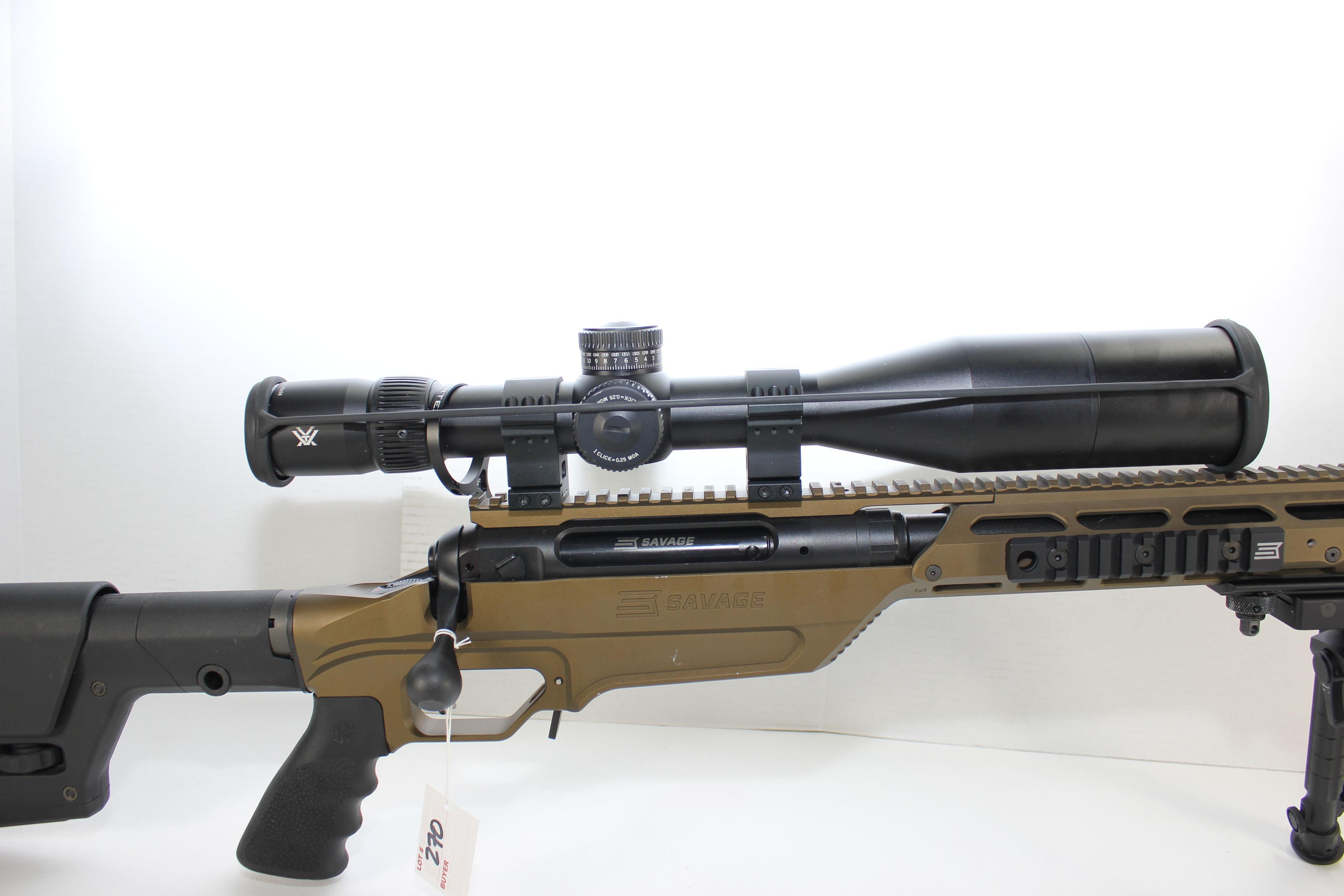 Savage 110BA .338 Lapua w/Adj. Trigger, Bipod, 1 Magazine, Muzzle Break, Picatinny Hand Guard Rails,