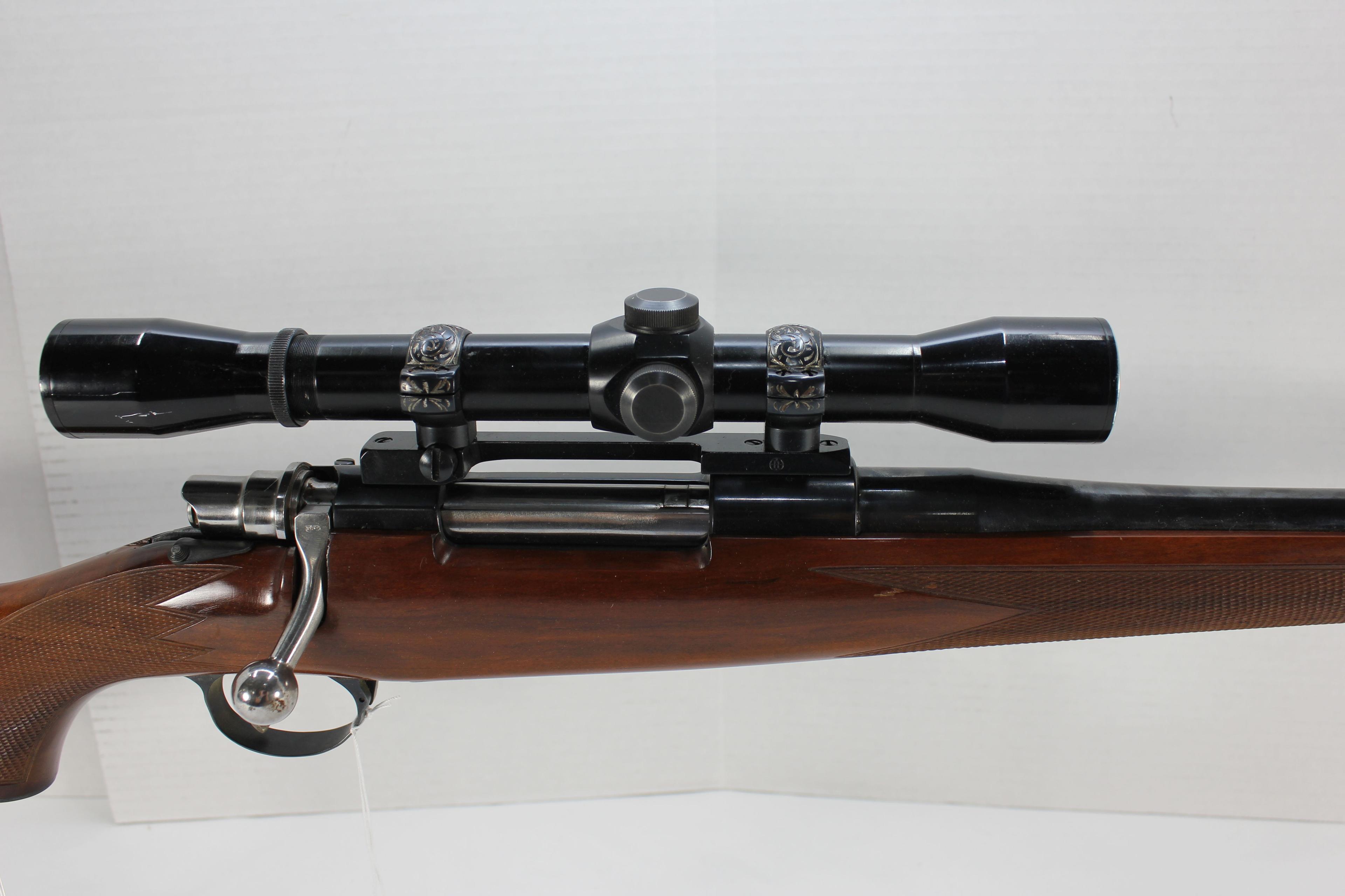 Factory FN Mauser Action; Made in Belgium; .338 Cal. Custom Rifle w/Adj. Trigger, 24" BBL, Lyman Per
