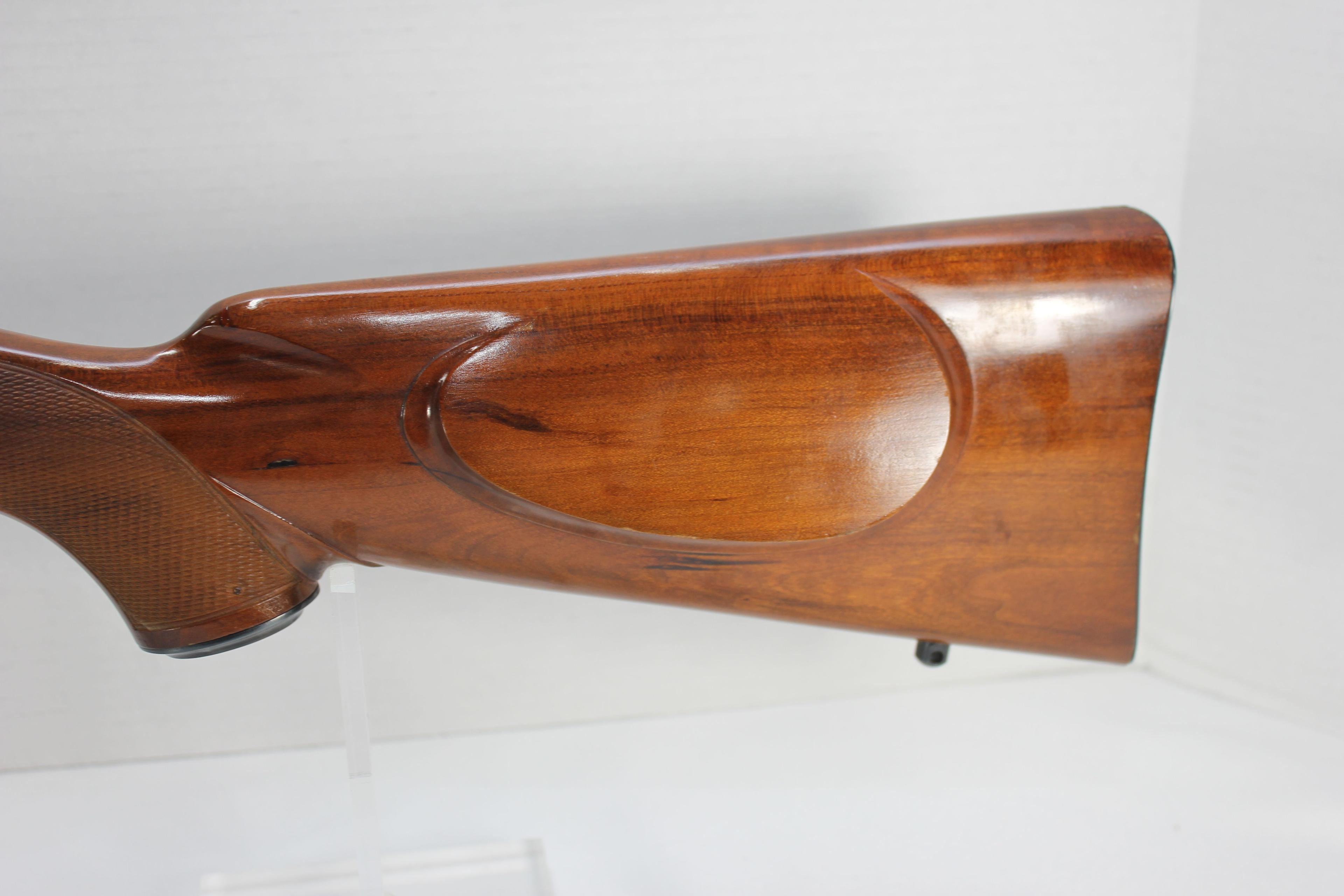 Factory FN Mauser Action; Made in Belgium; .338 Cal. Custom Rifle w/Adj. Trigger, 24" BBL, Lyman Per