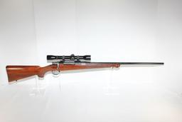 Factory FN Mauser Action; Made in Belgium; .338 Cal. Custom Rifle w/Adj. Trigger, 24" BBL, Lyman Per