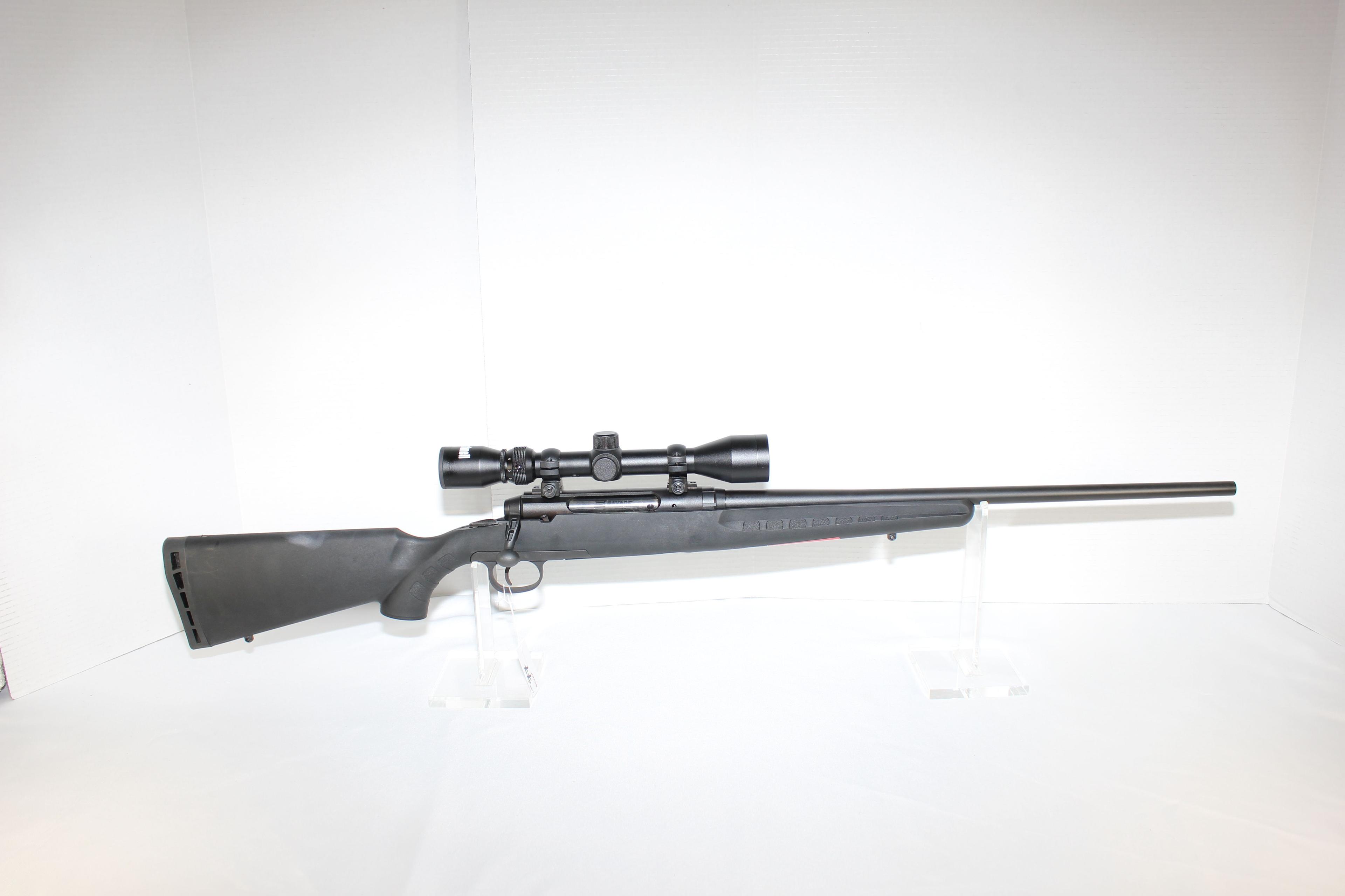 Savage Axis .30-06 Bolt Action Rifle w/Syn. Stock, Detachable Magazine, and Bushnell 3x9x40 Scope; S