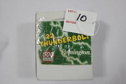Remington 22 Thunderbolt High Velocity .22 LR Round Nose Rimfire Cartridges; Approx. 500 Rds.