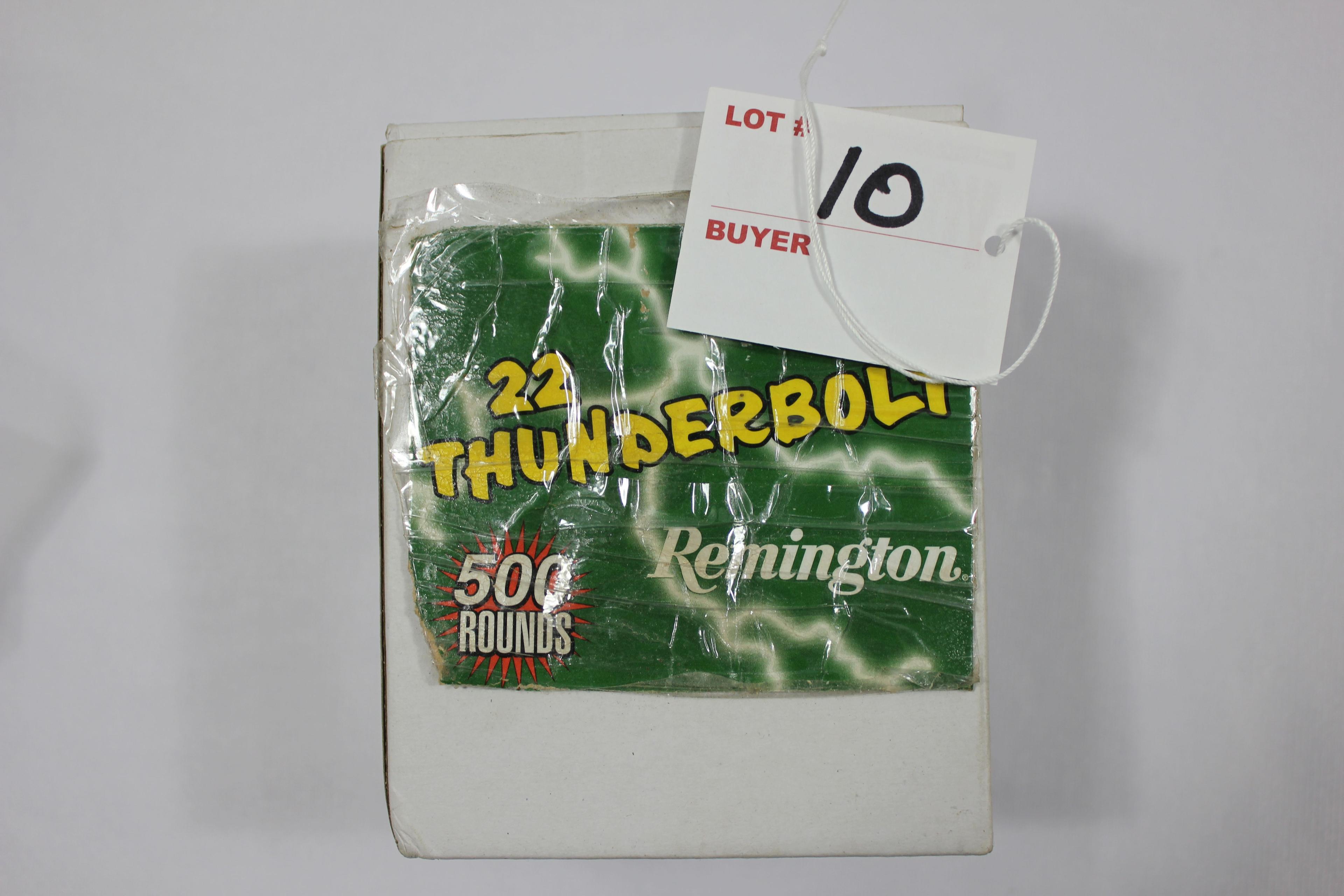 Remington 22 Thunderbolt High Velocity .22 LR Round Nose Rimfire Cartridges; Approx. 500 Rds.