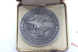 Challenge Coin - U.S. Penitentiary – Leavenworth, KS Department Of Justice Federal Bureau Of Prisons
