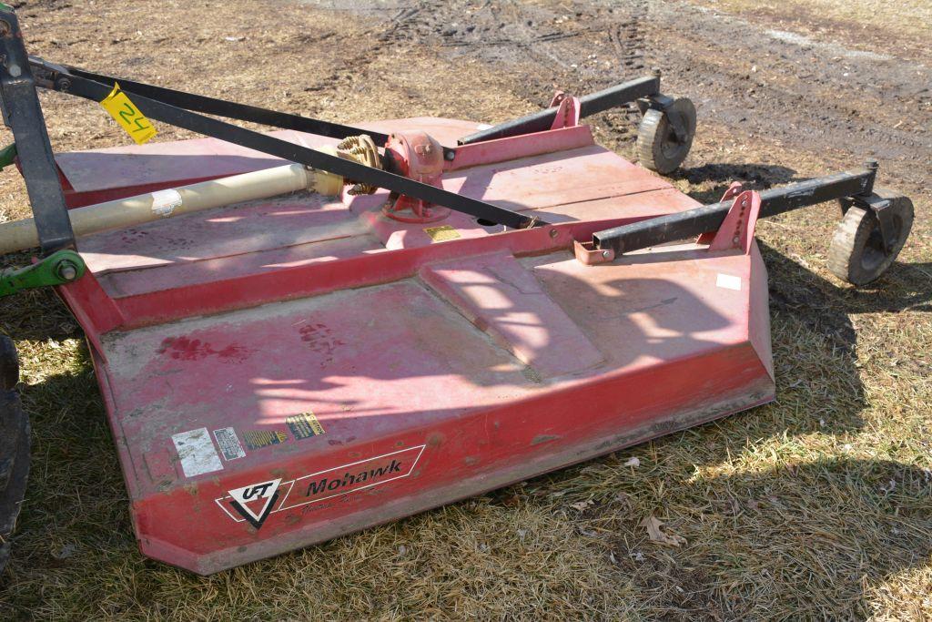 UFT Warrior 7' 3pt Brush Mower, With Dual Adjustable Gauge Wheels, 540pto, Good Paint