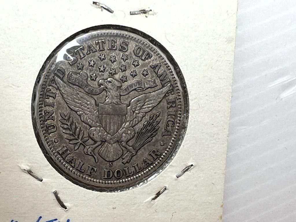 1898S Barber Half Dollar  - VF/XF