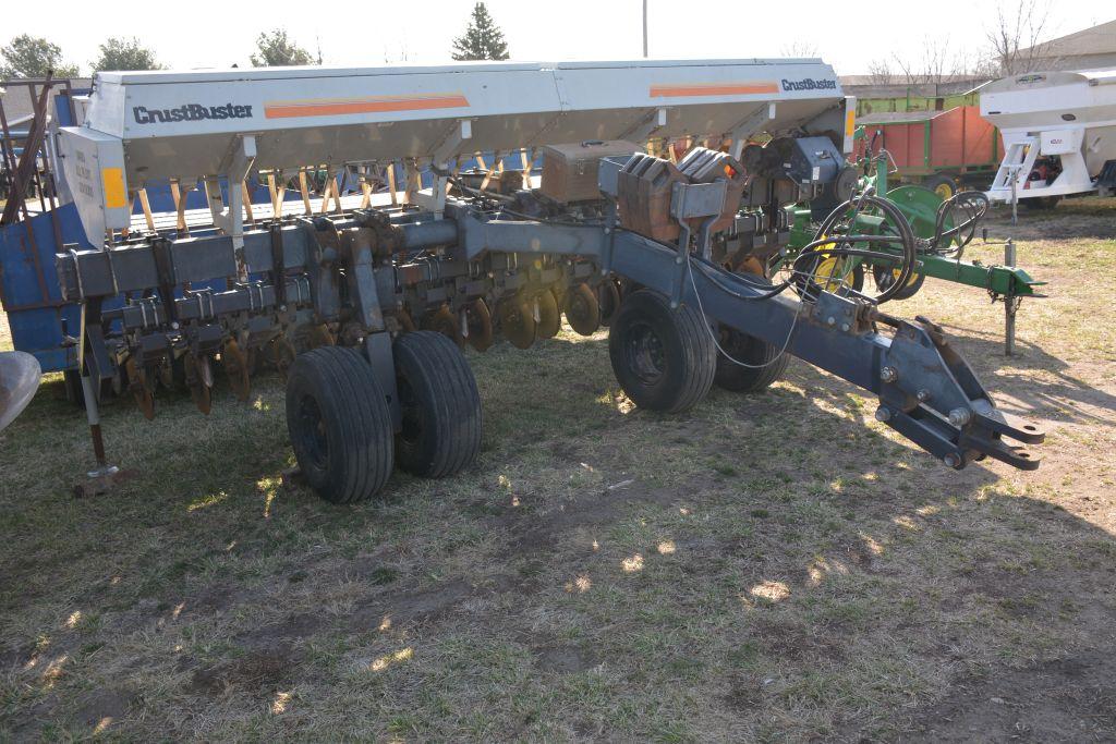 Crust Buster 3400 Drill, Excellent Condition, 15', Shaft Track, Pull Type, Good Tires, Manual, Small