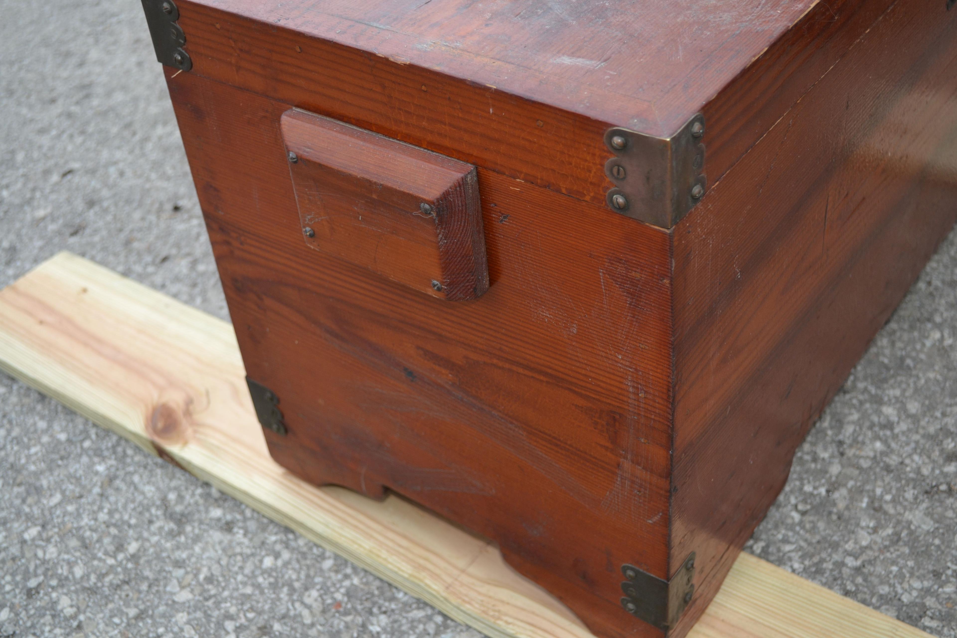 Small Handmade Pine Chest 32"x13-1/2"x15-1/2"