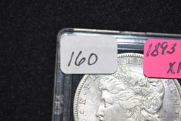 1893-S Morgan Silver Dollar; XF