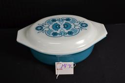 Pyrex New Horizon No. 043 Casserole w/Lid; Mfg. 1969-1972