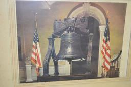 Liberty Bell Photo Print; Matted and Framed; 21-1/2"x 17-1/2"