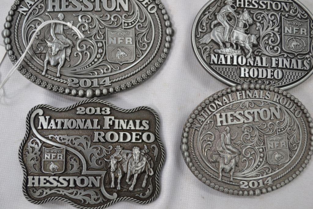 Group of 7 Misc. Hesston Rodeo Buckles; 2013, 14, 16, 21, 22, and 23