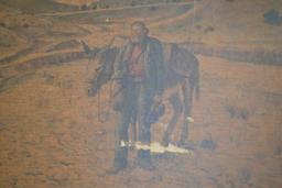 Framed Print "The Prospector" Jim Peter Herd of California 27"x 21"