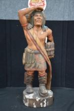 General Store Wooden Indian Chief; 38" Tall