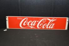 Coca-Cola Metal Rack Sign; 47-1/2"x10"