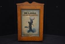 Vintage De Laval Cream Separators Parts Cabinet; Great Lithograph; Some Original Parts Inside; Origi