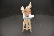 Handmade Wooden Child's Windmill