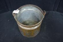 Copper Milk Bucket w/Forged Handle