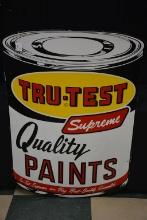 Tru-Test Quality Paints Metal Sign; Good Lithographs; 50"x35"