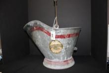 Vintage Reed Galvanized Bucket