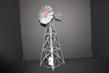 Vintage Galvanized Model Windmill; 17" Tall