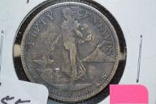 1917 USA Filipinas 50 Centavos; .750 Silver