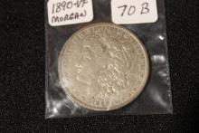 1890 Morgan Dollar; VF