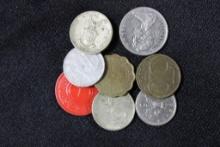 Mixed Bag of Foreign Coins; No Silver