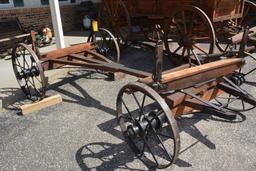 Metal Wheeled Horse Drawn Wagon Running Gear, Excellent Shape