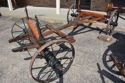 Metal Wheeled Horse Drawn Wagon Running Gear, Excellent Shape