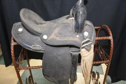 Abetta Black Saddle, 14" Seat