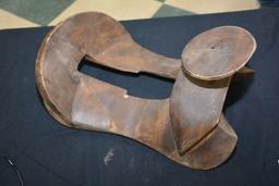 Wooden Carved Saddle