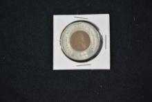 Wheat Penny With Metz Beer Rim