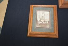 Man Bathing Picture In Frame