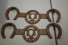 Set of Horse Shoe Coat Hangers